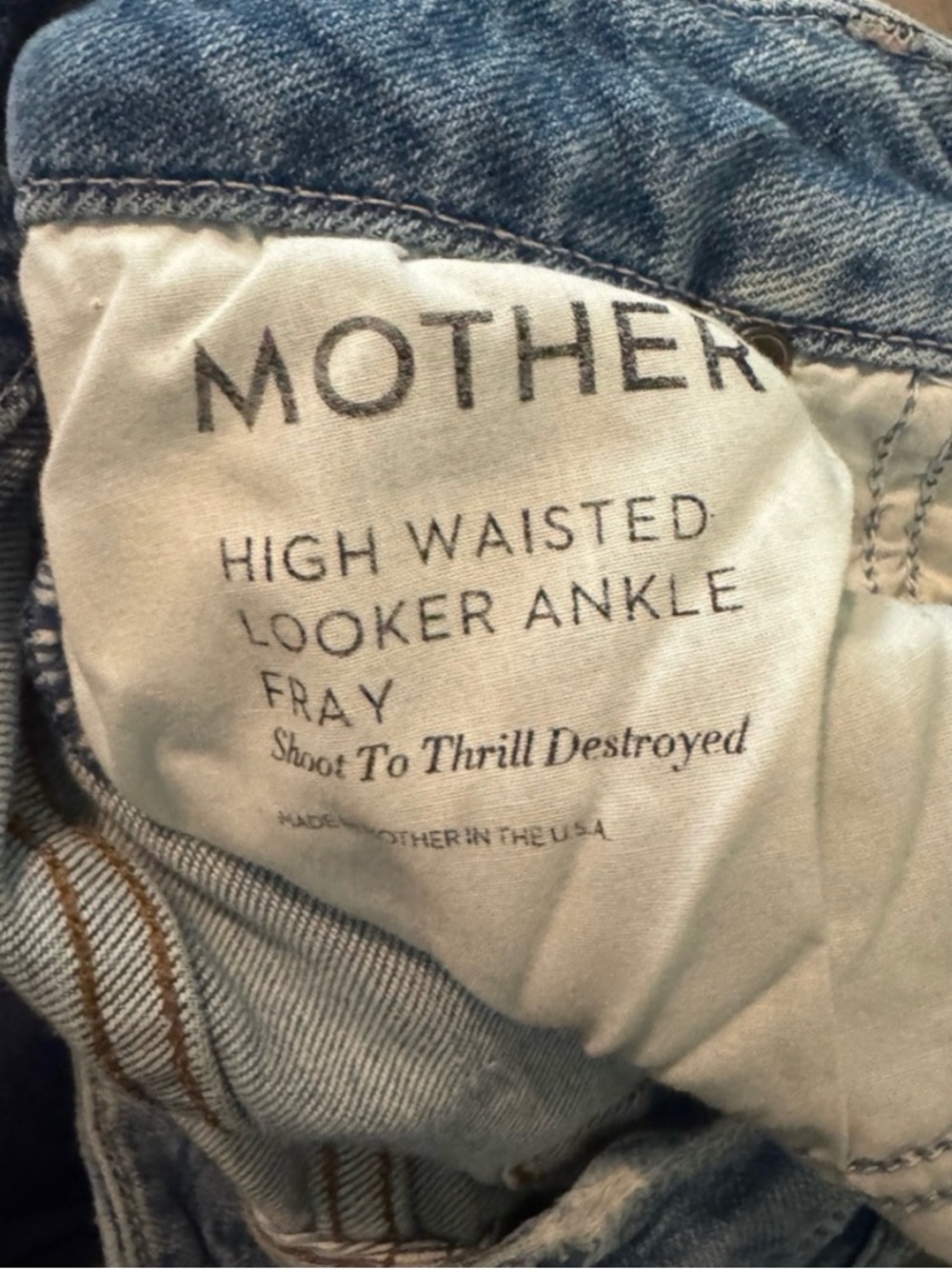 MOTHER looker ankle fray, shoot to thrill destroyed size 24 - Picture 8 of 10